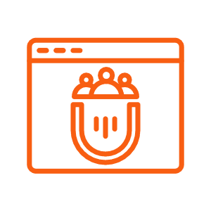 Icono que representa que el programa de facturacion electronica Getradi integra un crm.