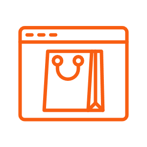 Icono que representa que el programa de facturacion electronica Getradi se adapta a tiendas online.